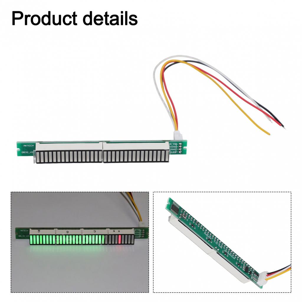 32 Liquid LED Bars 32 Level Indicator Audio Display Analyzer