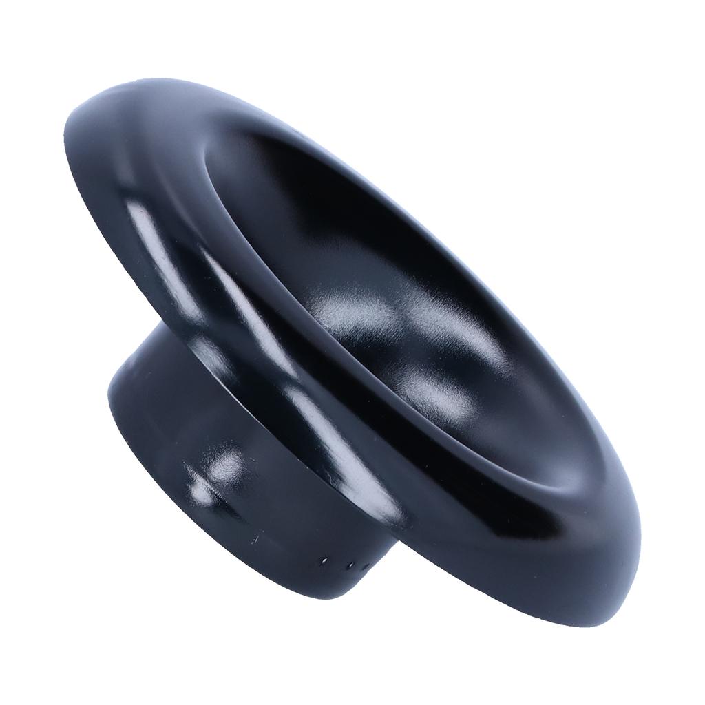 4in Cold Air Intake Turbo Horn Velocity Stack Adapter Decoration CNC Aluminum Car AccessoryBlack