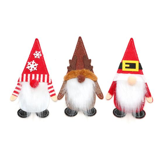 Christmas Tableware Holder Xmas Gnome Cutlery Holder Knife Fork Spoon Pouch Bag for Holiday Party Dinner Table Decor