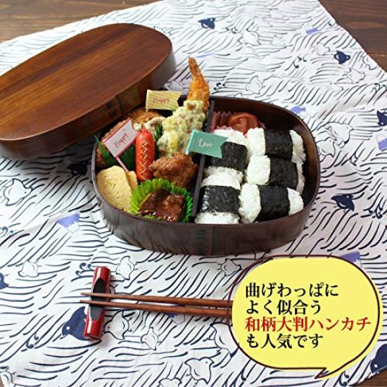 Miyoshi Lacquerware Shop Magewappa Dokaben 1100ml x 15 x Natural Cedar Lacquer Finish Lightweight Large Capacity Stylish Lunch Box for Club High