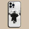 Kovbojský kryt na telefon Clint Eastwood Pro iPhone 17,16,15,14,13,12,Pro,Max,Plus,E,SE4,Air,Mini Černý měkký kryt