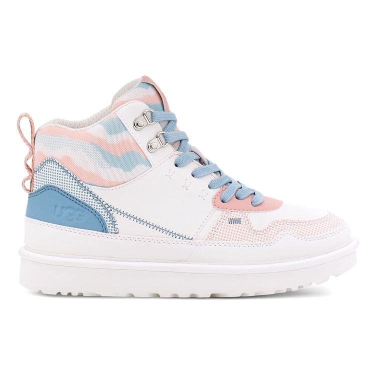 UGG Highland Hi Cali Collage High-Top Sneakers Women Sneakers Rainbow Sky-Blue 1120000-PSTR