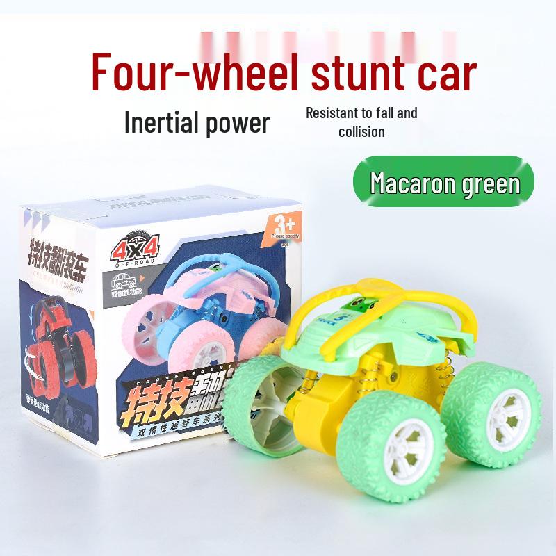 Children's Four-Wheel Drive Stunt Excavator Toy Car