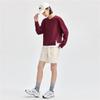 Giordano Women's Faux Layered Irregular Hem Cotton Sweatshirt