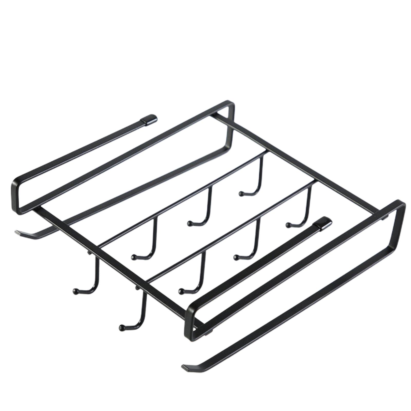 

Подвесной шкаф для хранения под полкой, железная сетка, корзина, дверца шкафа, органайзер, вешалка, держатели для шкафа, корзина для хранения, органайзер чёрный