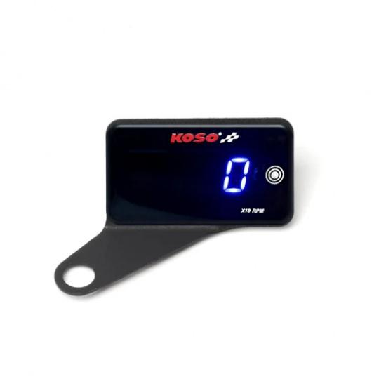 KOSO Motorcycle Tachometer Universal Digital LCD Touch-sensitive RPM Gauge Auto Brightness Waterproof Tachometer