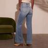 New Women's High Waist Butt Lifting Flare Jeans, Fashion Straight Leg Bootcut Denim Pants for Casual Wear