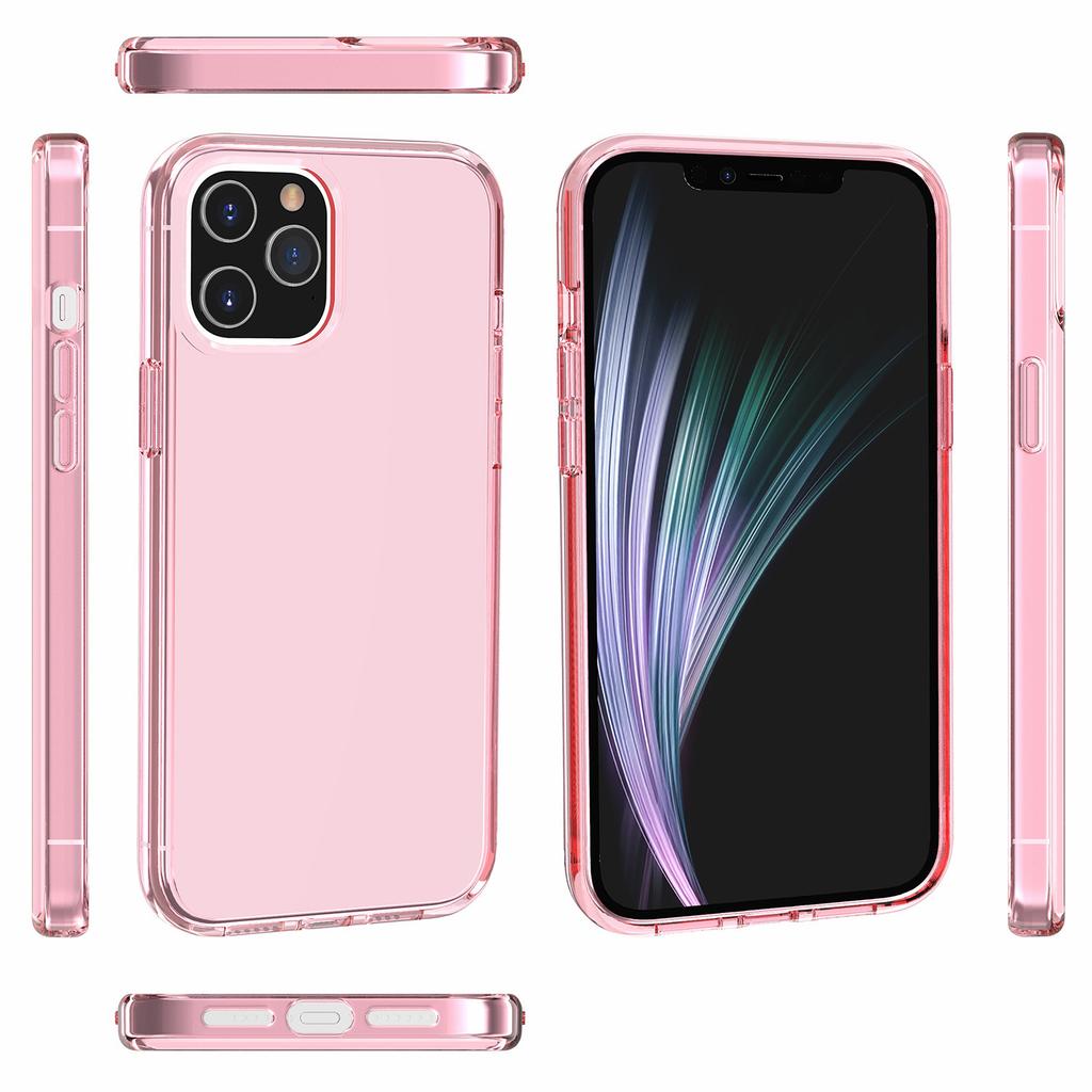 For iPhone 11 Pro Max Case PC + TPU Shockproof Clear Phone Cover
