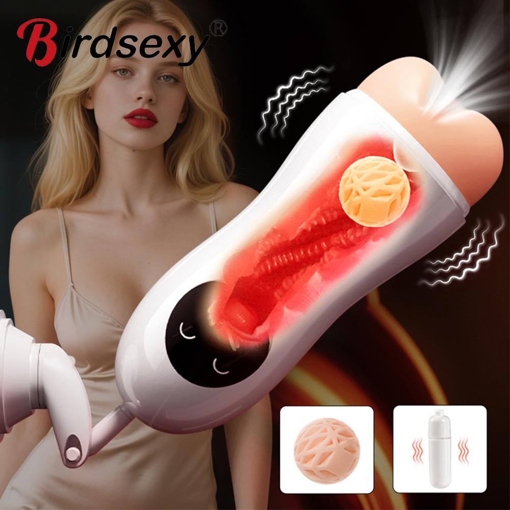 Penis Trainer Male Masturbator Suction Cup Simulation Texture Delayed Ejaculation Adult Sex Toy For Men