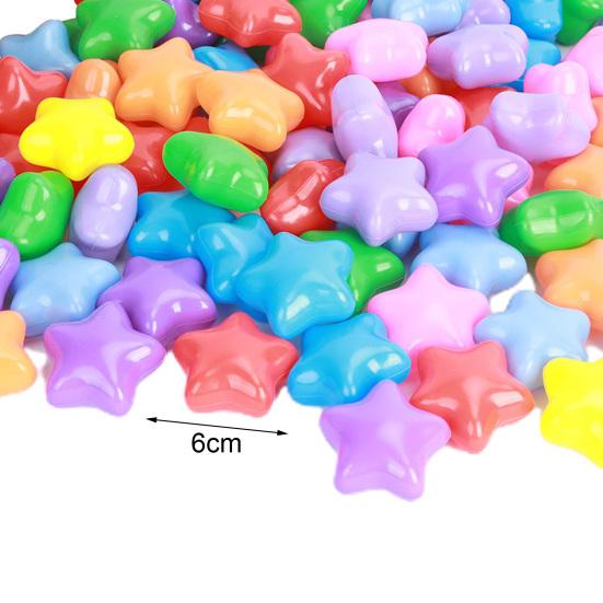 100Pcs Baby Ball Pits Flexible Colorful Pentagram/Heart Ocean Ball Practice Grip