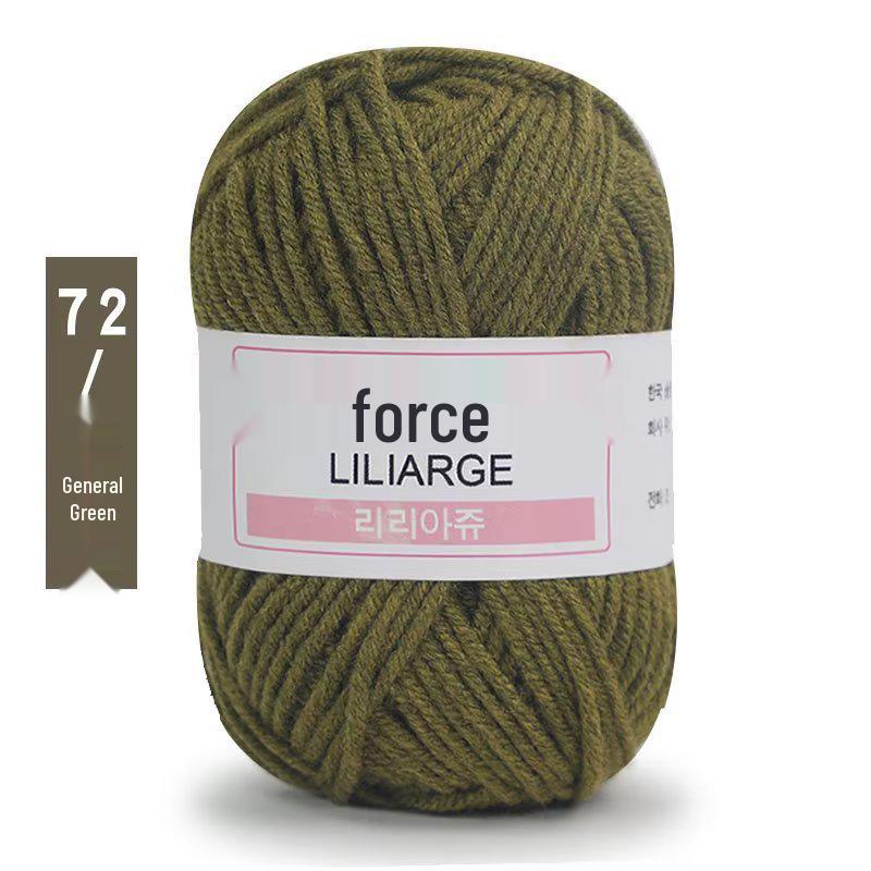 4-fädiges Milchbaumwollgarnknäuel für Mikro-Häkeln: DIY Strickpaket für Bouquet, Puppe und Hausschuhe