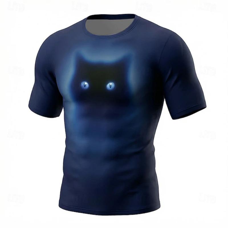 Men's Summer Dragon-Print Short-Sleeve T-Shirt Outdoor Sports & Urban Fashion T-Shirt for Men Breathable Short-Sleeve Design