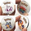 Krásná a vynikající kolekce mincí Pokémon s Pikachu, Gyaradosem, Enteiem, Mewtwoem a Celebi