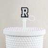 1Pcs Letter Silicone Straw Covers Cap Compatible With Stanley 30&40Oz Cup10Mm Straw Toppers Reusable Dust-Proof Straw Caps