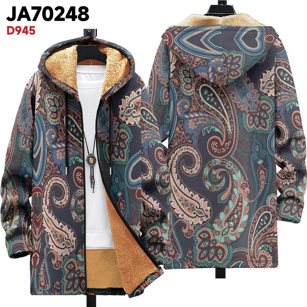 

Новая куртка многоцветные элементы узора B1 кардиган на молнии с капюшоном утолщенный зимний флис трендовая стеганая одежда 4XL