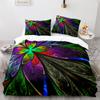 Butterfly Duvet Cover Set Blue Purple Wild Animals Bedding Set King Queen Size for Kids Girls Women Polyester Comforter Cover
