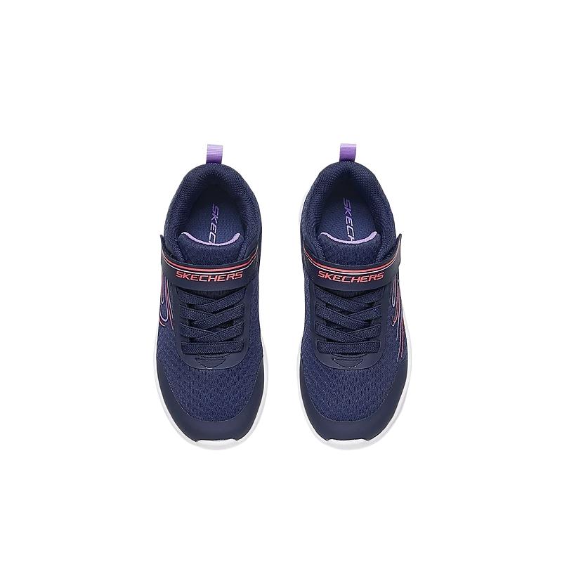 Skechers Comfortable Versatile Durable Breathable Low-Top Running Shoes Kids Sneakers Navy-Blue 303577L-NVLV