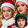 Cute Christmas Snowman Face Stickers Corner Of Eyes Temporary Body Art Tattoos Self Adhesive Sweet Colorful Party Accessories