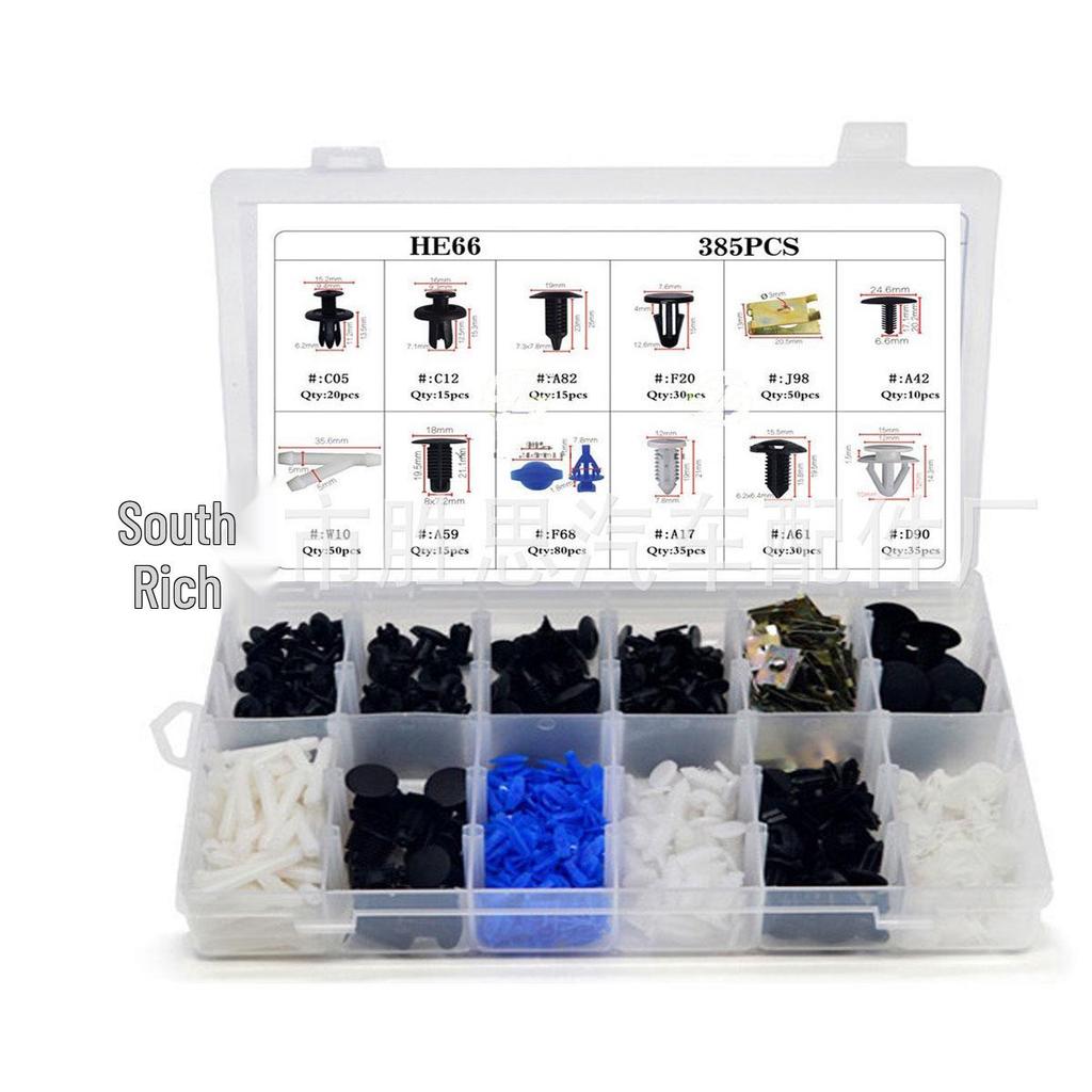 350pcs Automotive Trim Panel Snap-in Fasteners for Honda, Toyota, Mazda, Ford, Buick