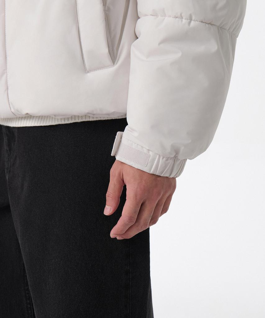 Musinsa Standard Daily Puffer Hooded Short Padded Jacket [Dusty Cream]