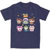 Herren Crayon Shin-chan X Toy Story Cartoon T-Shirts Baumwoll-Oberteile Sommer Vintage Kurzarm-T-Shirt