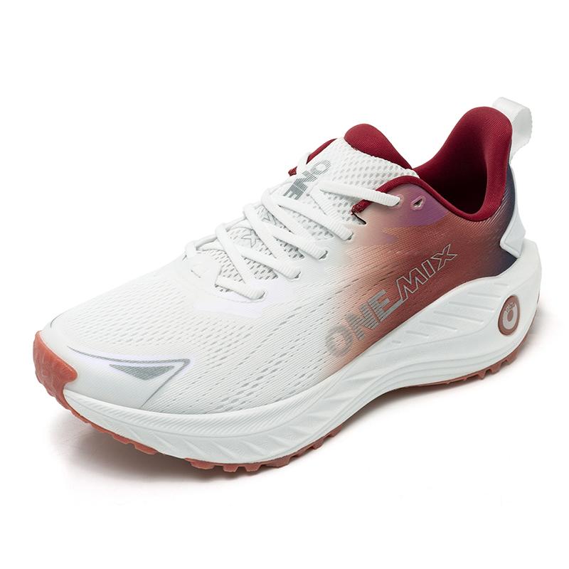 onemix Energetyczne buty do biegania dla mężczyzn Antypoślizgowe trampki Oddychająca siateczka Odkryty miękkie buty sportowe Buty sportowe Amortyzacja tenisówek do chodzenia