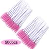 50 /100 /300 /500pcs Eyebrow Eyelash Brushes Eyelash Spoolies Mascara Wands Disposable Applicator For Eyelash Extension Makeup Tool