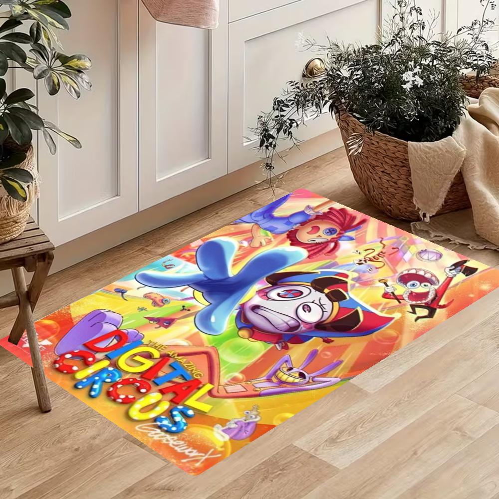 Digital Circus Nonslip Kitchen Mat Floor Carpet Rug For Indoors Outdoors Home Decor Room Supplies Spring Decor
