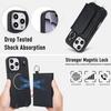 Designed for iPhone 16e/16/15/14/13/12 Pro Max Wallet Case Detachable Wallet Case with Crossbody Strap [Compatible with MagSafe]