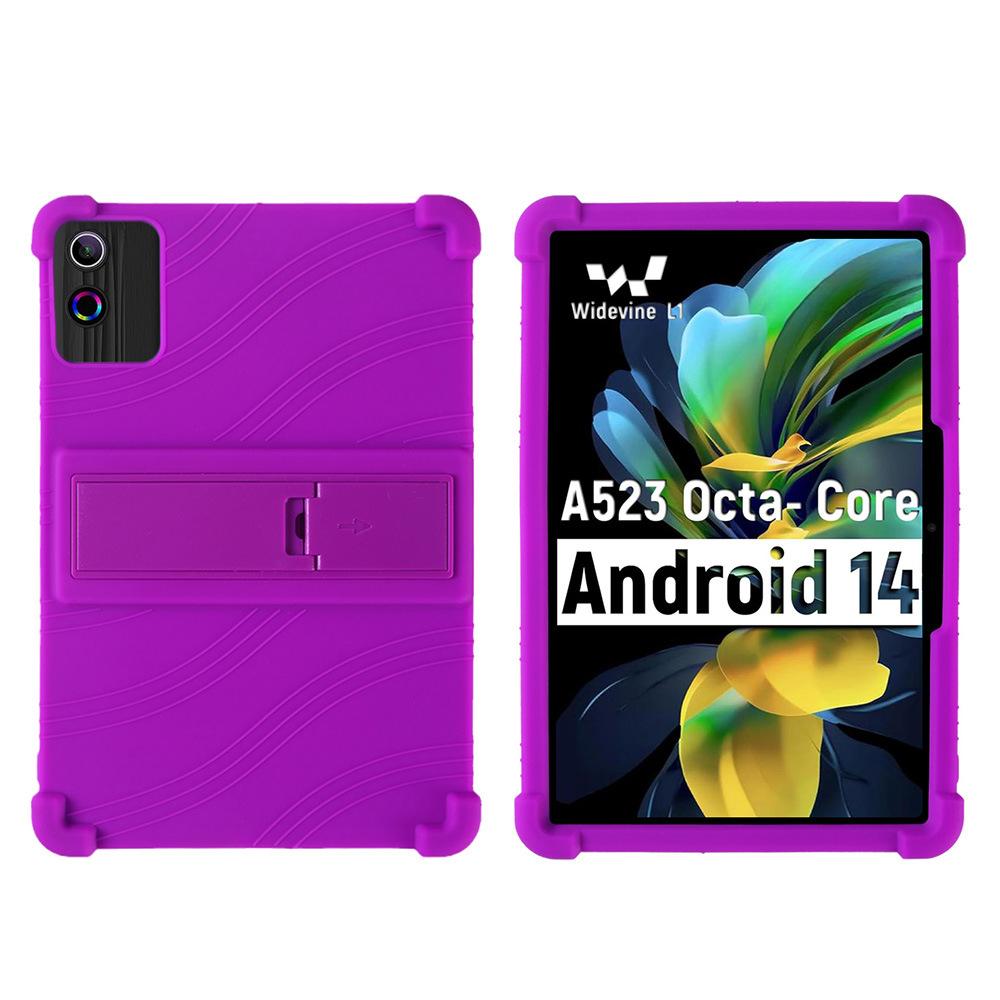 Silicone Case for ROWT A10 10 Inch Tablet Shockproof Protective Cover with Kickstand TPU Full Body Drop Protection Anti-Slip Rug For ROWT A10 10in