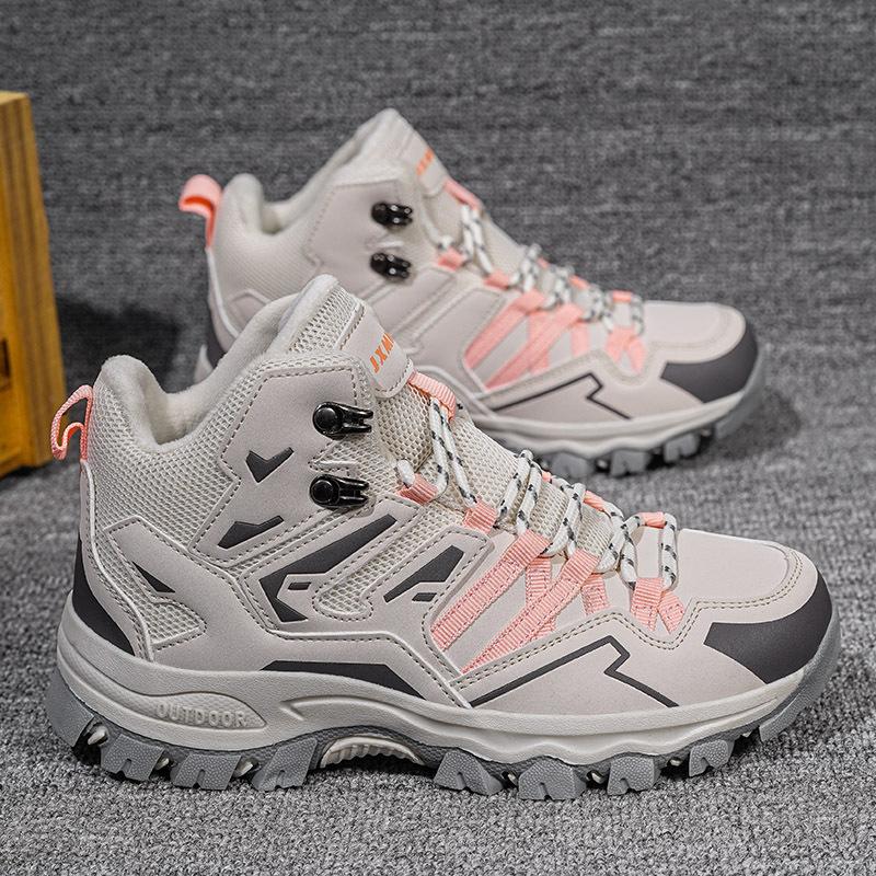 22 New Autumn and Winter Hiking Shoes High-top Climbing Off-road Hiking Shoes Outdoor Cotton Shoes