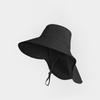 Shawl Sunscreen Cap Ponytail Travel Fisherman Hat Wide Brim Sun Hat With Neck Flap Outdoor Uv Anti Neck Protection Sun Visors