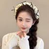 Vintage Polka Dot Bow Headband Women Hair Hoop High Cranial Top Princess Style Hairband Daily Makeup Washing Hair Accessories