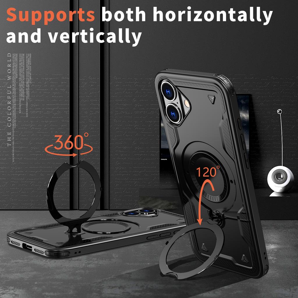 Magnetische Halterung Armor Schutzhülle für Iphone 17 Pro Max 16 15 Plus Air Iphone17 14 13 12 Iphone16