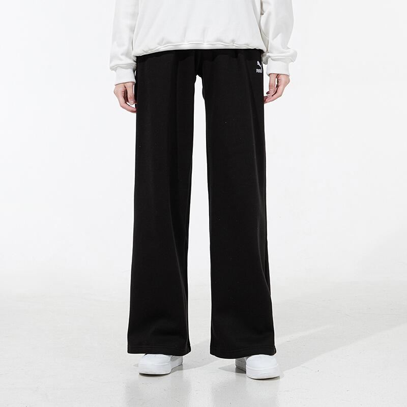 Puma Classics Fashion Wide Leg Sweatpants Women Bottoms Black 534371-01