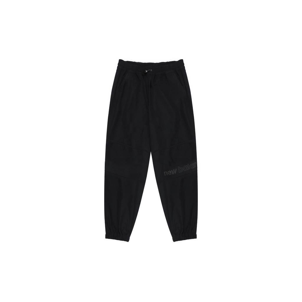 New Balance Knitted Sweatpants Women's Black Moderate Cuffed Pants (Unisex) Knitted Sweatpants 5TC38412 BK