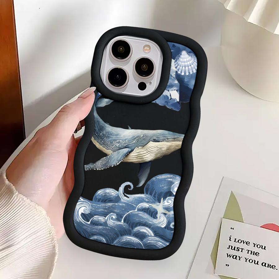 Marine Animals Soft Phone Cover Case for iPhone 13 15 Plus 17 Air 16 Pro Max 14 8 11 XR 12