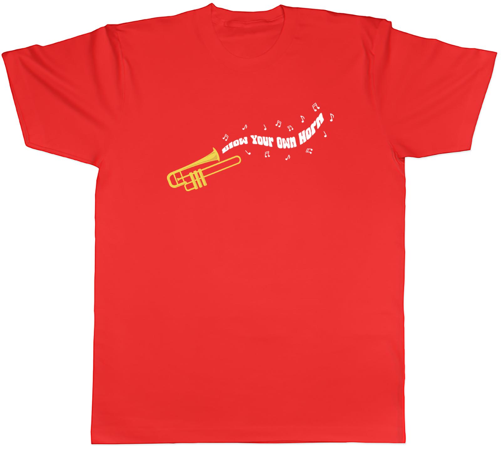 Funny Trombone Unisexs TShirt Blow Your Own Horn Tee Gift S