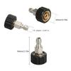 Stainless Steel M22 to 1/4Inch Quick Connection Adapter Converter for Pressure Washer Hose Efficient and Rustresistant
