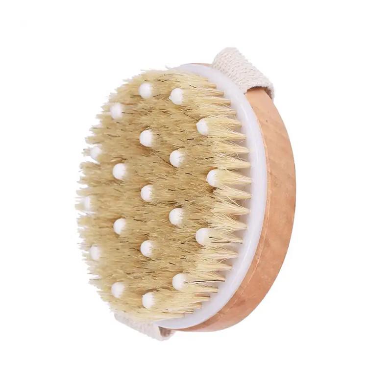 Ally Round Boar Bristle Bath Brush