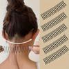 Invisible Metal Hair Side Comb Anti Slip Bobby Pin Flyaway Hair Finisher Fixer for Women