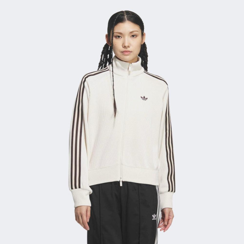 AdidaS Women S Track Top Balloon Fit jerSey Jacket Kq5490 white/L
