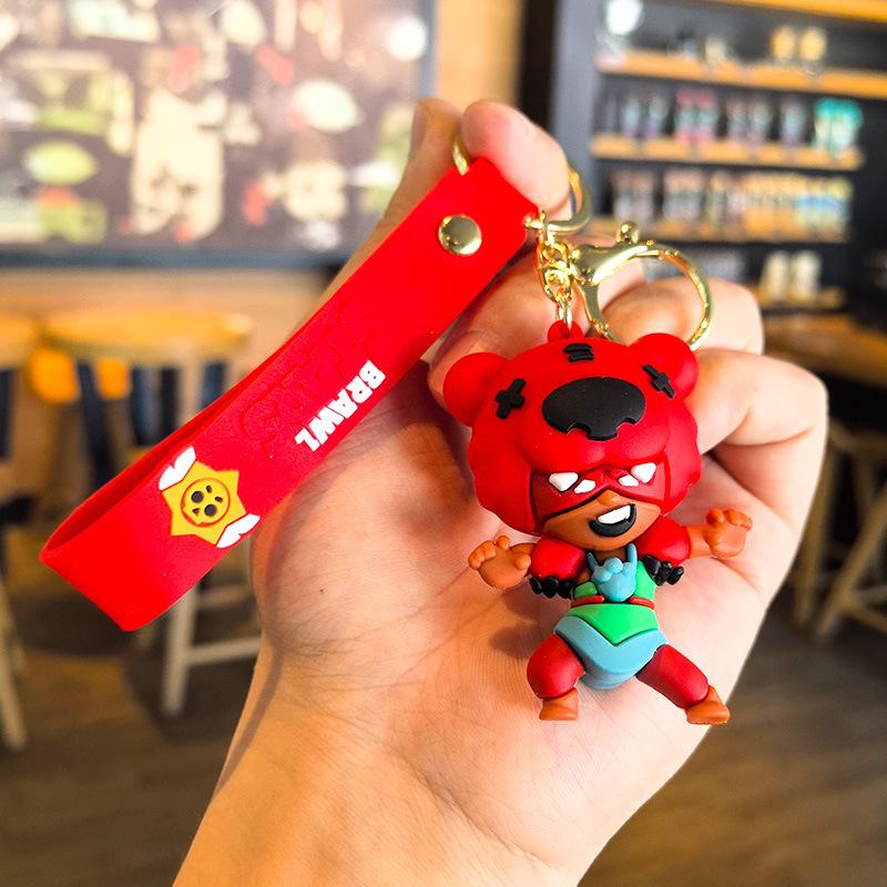 

Tingming Brawl Stars Keychain: Cute Nita, Jessie, Bea Designs - Creative Car Key Accessory