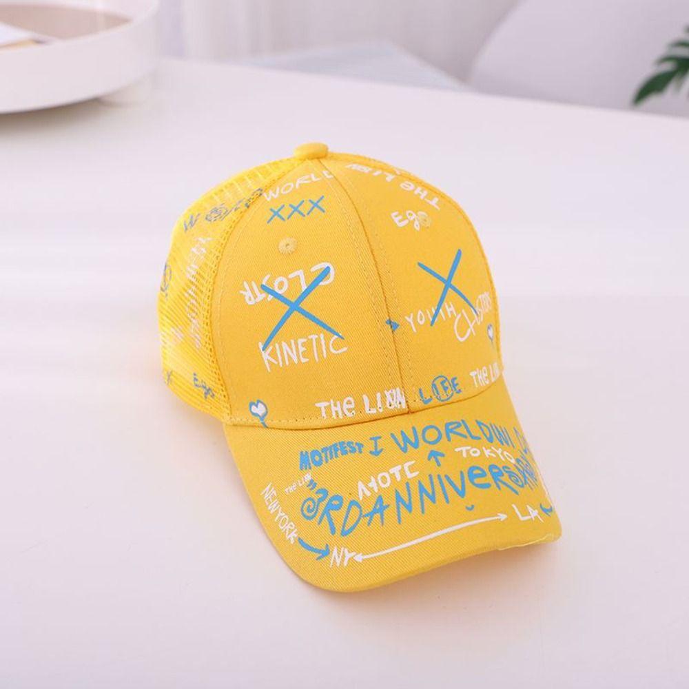 Adjustable Kids Baseball Cap Breathable Children Sun Hat Trendy Sunshade Hats for Boys Girls