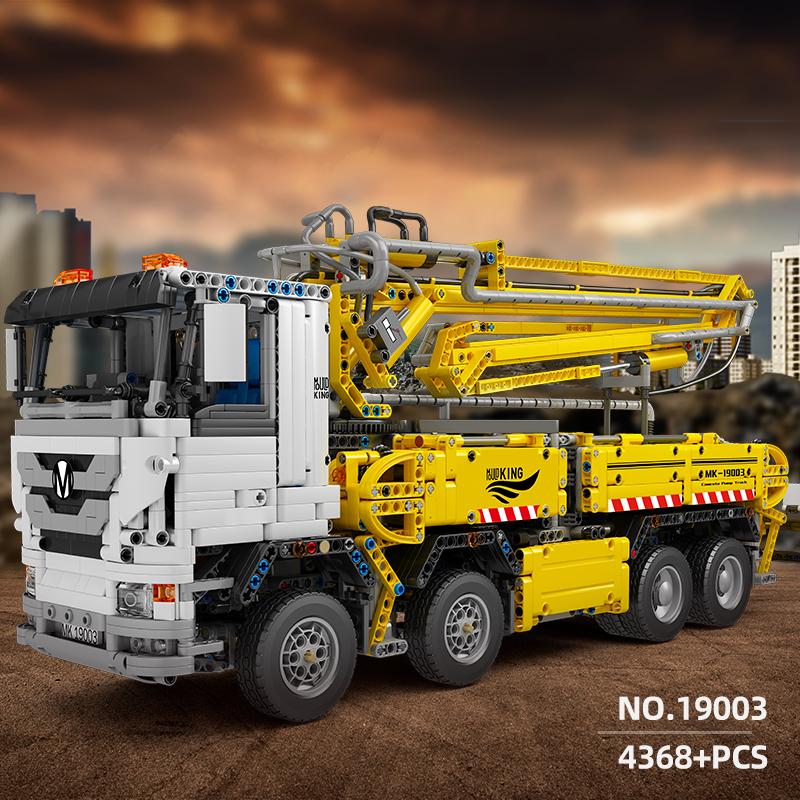 MOLD KING 19003 Camion Tehnic Jucării pentru copii APP&RC Basculantă pneumatică
