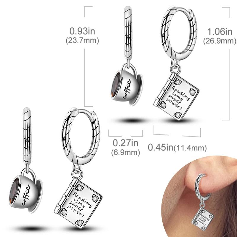 925 Sterling Silber Creolen Hypoallergene Creolen mit Zirkonia Mode Hochwertiger Schmuck für Damen Mädchen