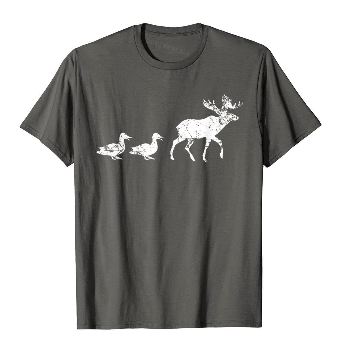 Funny Animal Pun T Shirt 2 Duck Hunting Outdoors Moose Game Cool Cotton Mens Tops Shirt Outdoor New Coming T Shirt S