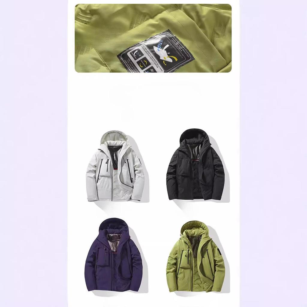Men's Cotton Coat, Autumn and Winter Velvet Thickened Warm Cotton Coat, Windproof and Waterproof Mountain Climbing Loose Cotton Coat, Jacket for Men