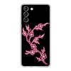 Flamingo Neon Flower Wave Art Phone Case For Samsung Galaxy S22 S21 S20 FE Ultra 5G S10 S10E S9 S8 Plus Note 10 20 Clear Cover