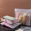 Recipientes de armazenamento de alimentos de silicone sacos de armazenamento de alimentos reutilizáveis ​​sacos de almoço levante-se zip fechado saco copo alimentos frescos recipientes à prova de vazamento